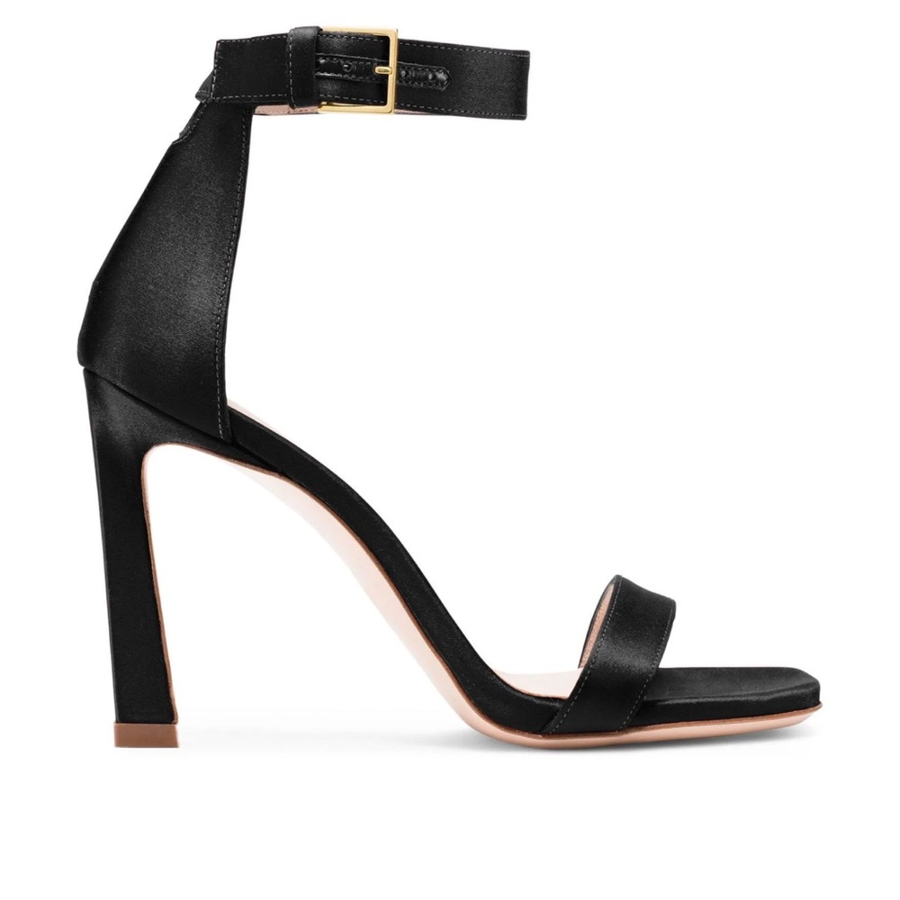 Stuart Weitzman Square Nudist Sandals.